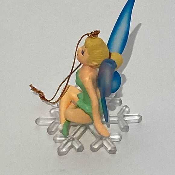 Disney Tinker Bell In Snowflake Christmas Tree Collectible Hanging Ornament - Picture 2 of 8